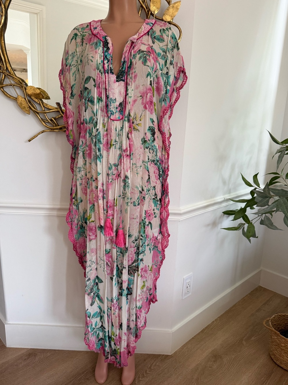 Hemant & Nandita Jolie Floral Kaftan dress